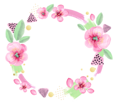 flowers & Floral frame free transparent png image.