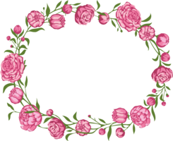 flowers & floral frame free transparent png image.