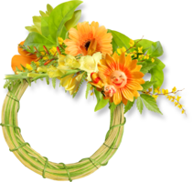 flowers & Floral frame free transparent png image.