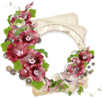 flowers & floral frame free transparent png image.