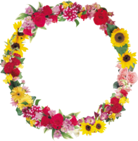 flowers & floral frame free transparent png image.