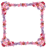 flowers & floral frame free transparent png image.