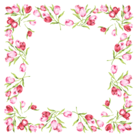 flowers & Floral frame free transparent png image.