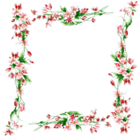 flowers & Floral frame free transparent png image.