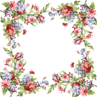 flowers & Floral frame free transparent png image.