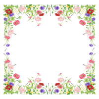 flowers & floral frame free transparent png image.