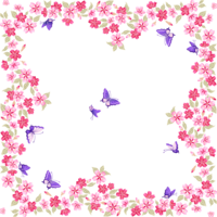 flowers & floral frame free transparent png image.