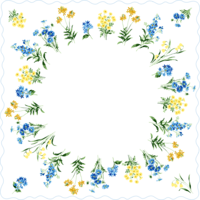 flowers & Floral frame free transparent png image.