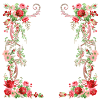 flowers & Floral frame free transparent png image.