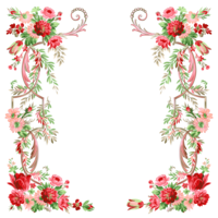 flowers & floral frame free transparent png image.