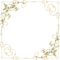 flowers & floral frame free transparent png image.