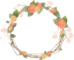 flowers & floral frame free transparent png image.