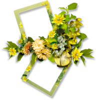 flowers & floral frame free transparent png image.