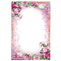 flowers & floral frame free transparent png image.