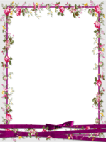 flowers & Floral frame free transparent png image.