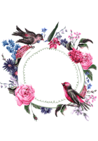 flowers & floral frame free transparent png image.