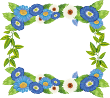 flowers & Floral frame free transparent png image.