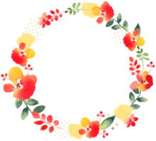 flowers & Floral frame free transparent png image.