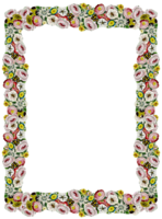 flowers & Floral frame free transparent png image.