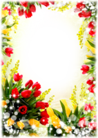 flowers & floral frame free transparent png image.