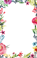 flowers & Floral frame free transparent png image.