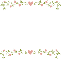 flowers & Floral frame free transparent png image.