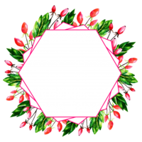 flowers & Floral frame free transparent png image.