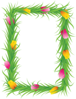 flowers & Floral frame free transparent png image.