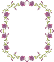 flowers & Floral frame free transparent png image.