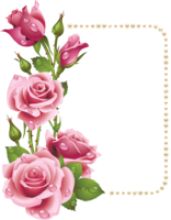 flowers & Floral frame free transparent png image.