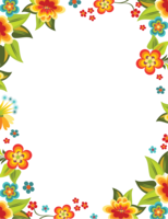 flowers & floral frame free transparent png image.