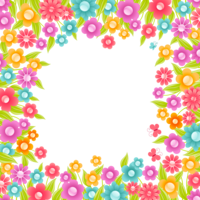 flowers & Floral frame free transparent png image.