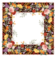 flowers & floral frame free transparent png image.