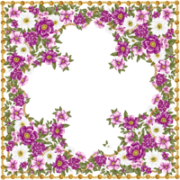 flowers & floral frame free transparent png image.