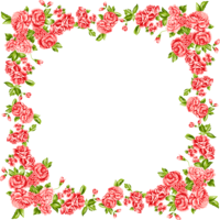 flowers & Floral frame free transparent png image.