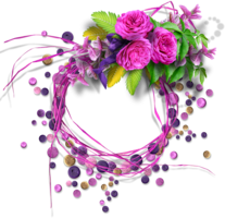 flowers & Floral frame free transparent png image.