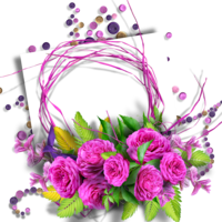 flowers & floral frame free transparent png image.