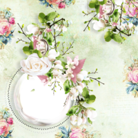 flowers & Floral frame free transparent png image.