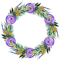 flowers & floral frame free transparent png image.