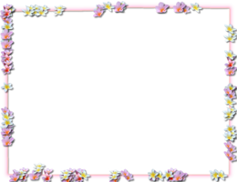 flowers & Floral frame free transparent png image.