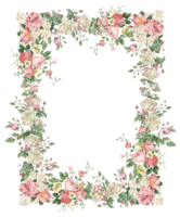 flowers & floral frame free transparent png image.