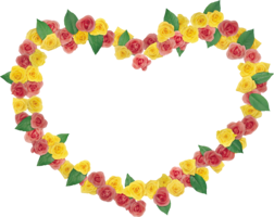 flowers & Floral frame free transparent png image.