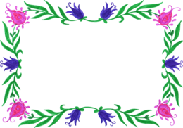 flowers & floral frame free transparent png image.