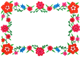 flowers & floral frame free transparent png image.