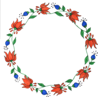 flowers & floral frame free transparent png image.