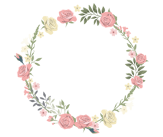 flowers & Floral frame free transparent png image.