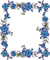 flowers & floral frame free transparent png image.