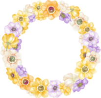 flowers & floral frame free transparent png image.