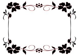 flowers & floral frame free transparent png image.