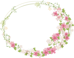 flowers & floral frame free transparent png image.